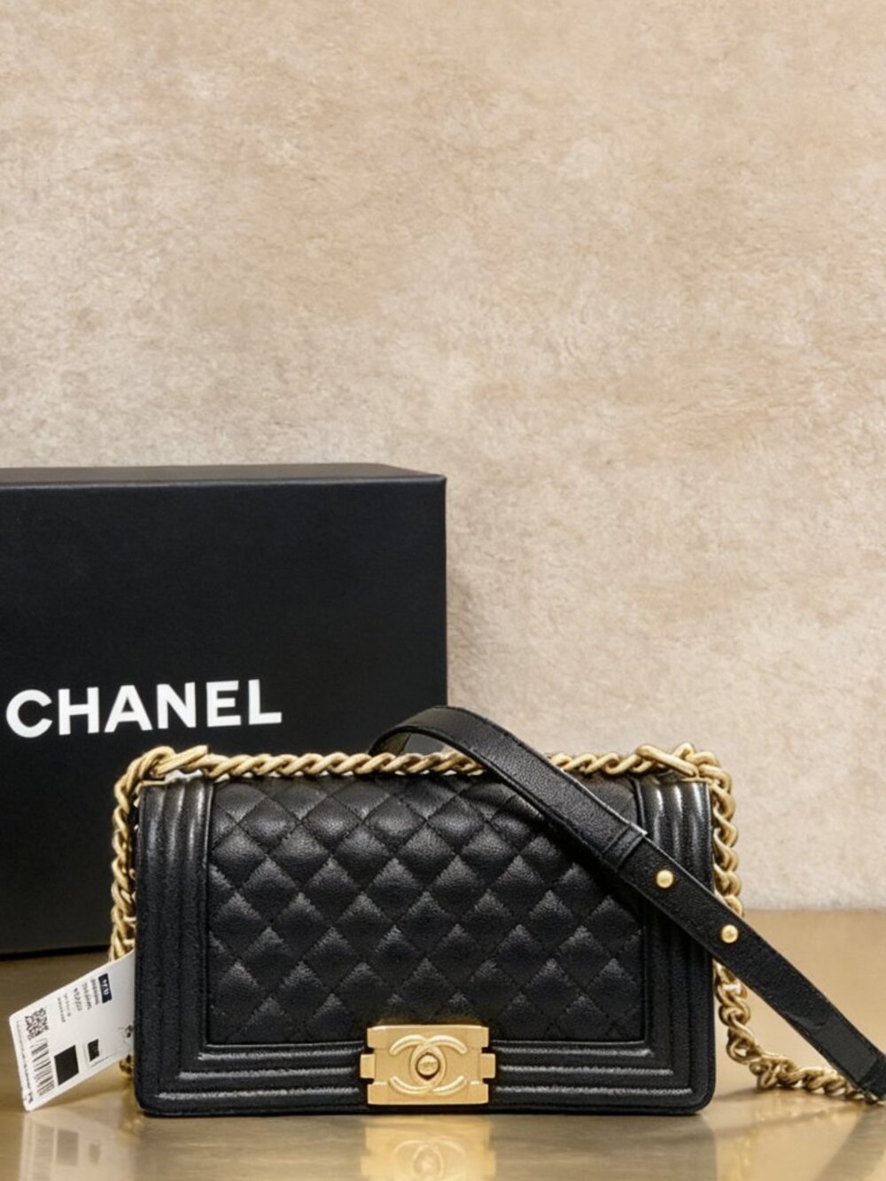 Chanel Boy Medium in Quilted Lambskin